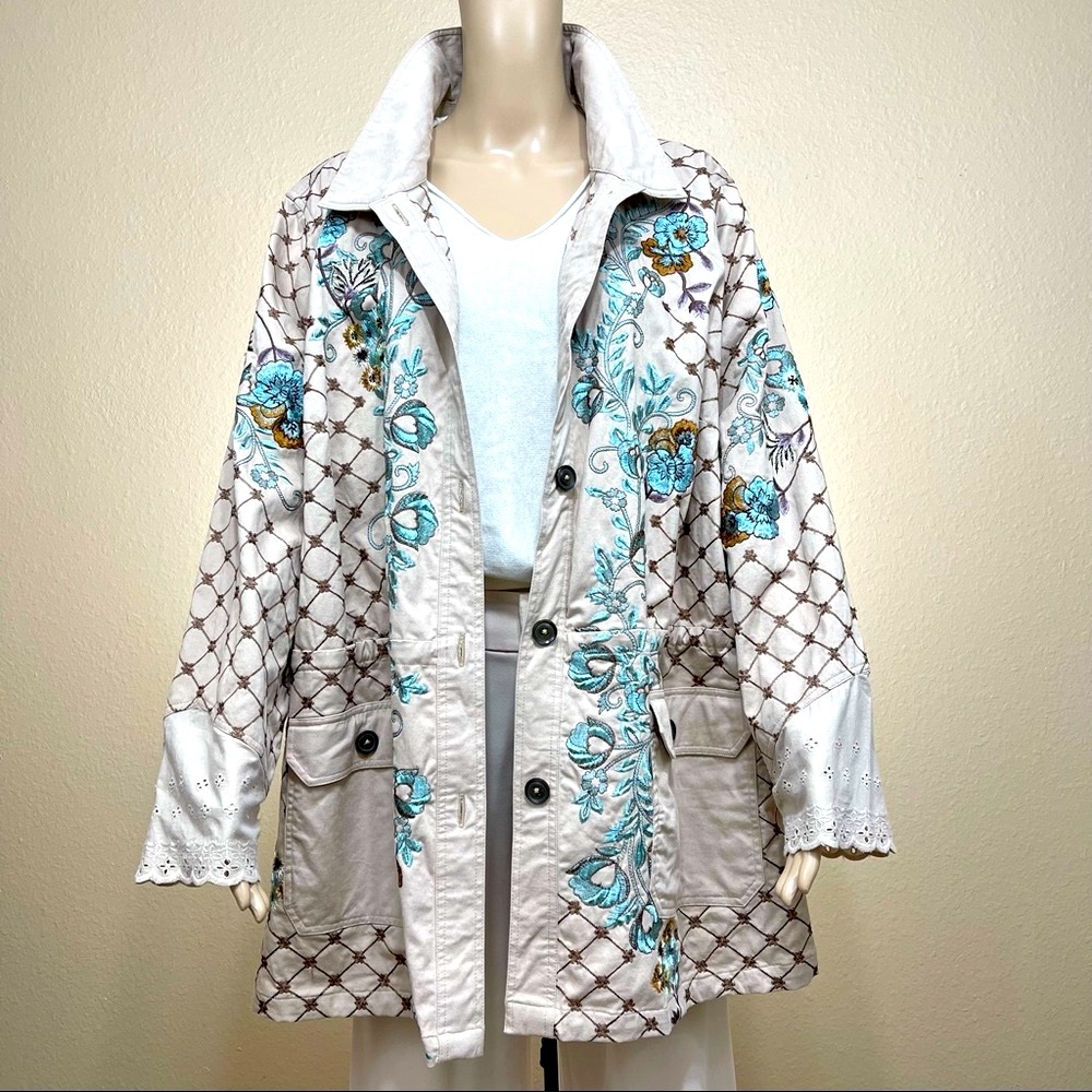 🌱 Vintage Embroidered 40s Style Spring Jacket